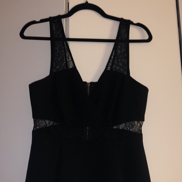 BCBG Black Lace Cut-Out A-Line Dress - Picture 4 of 6
